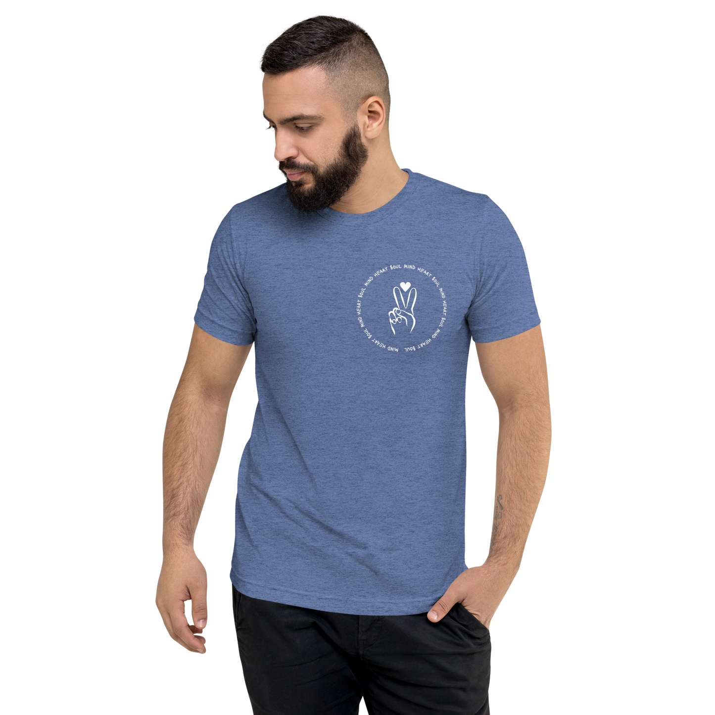 Blue Triblend Front