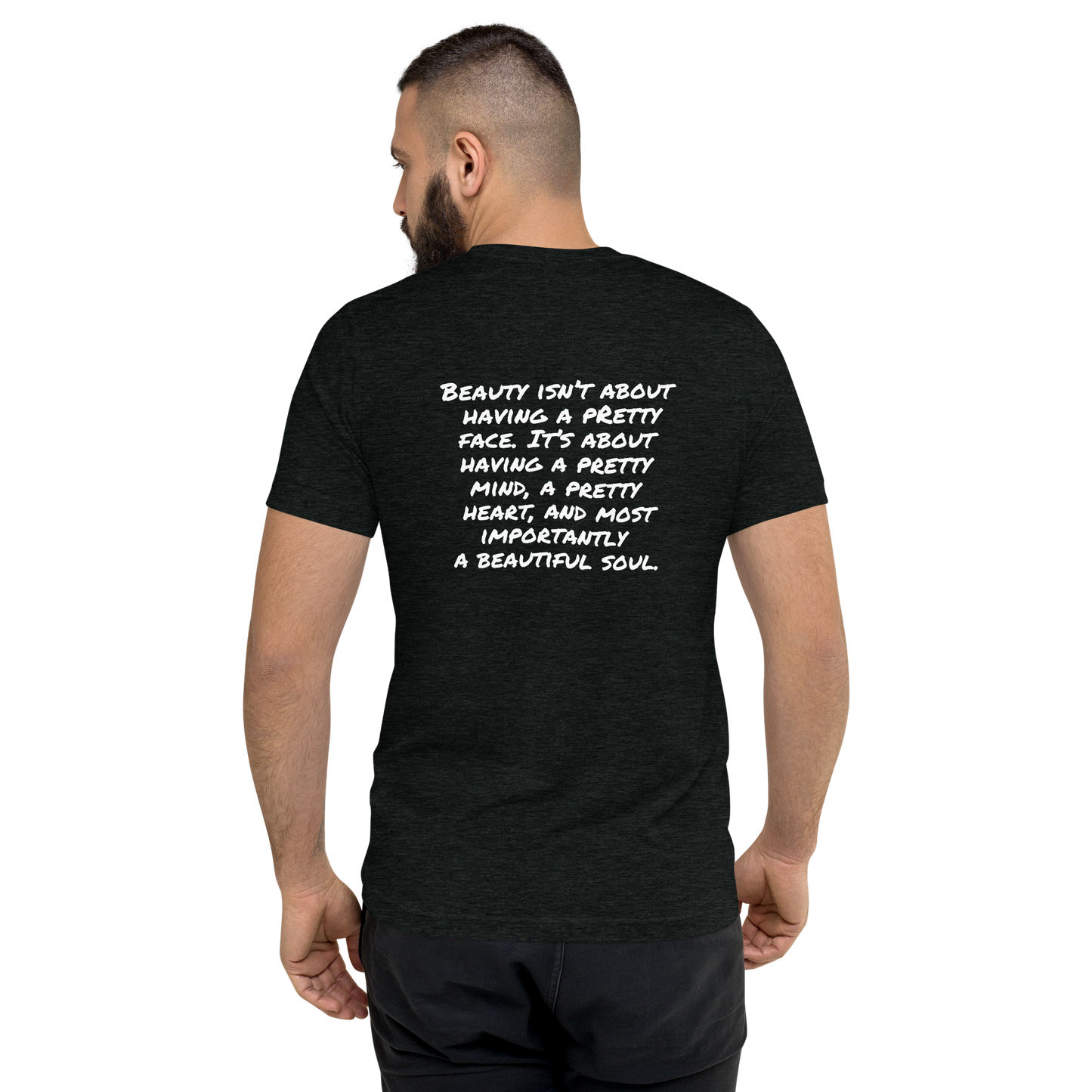 Charcoal-Black Triblend Back