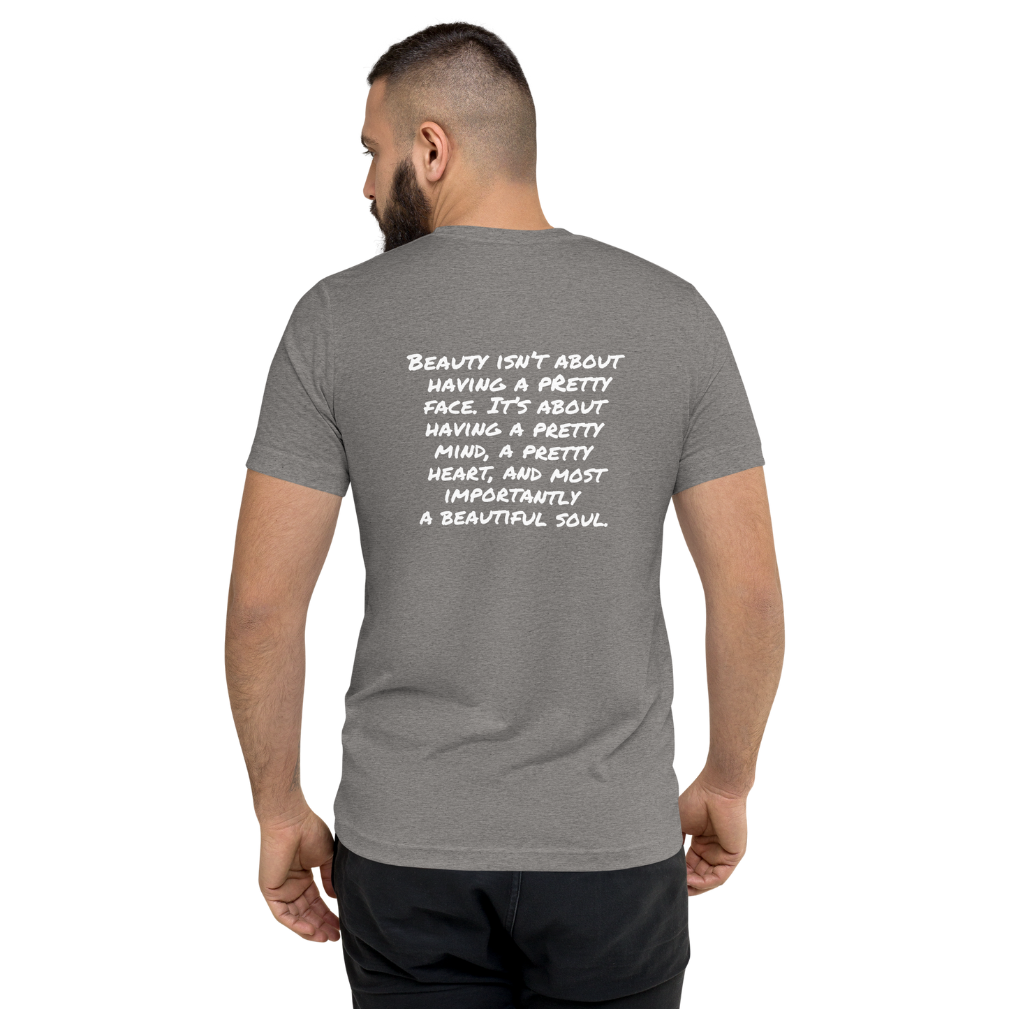Grey Triblend Back