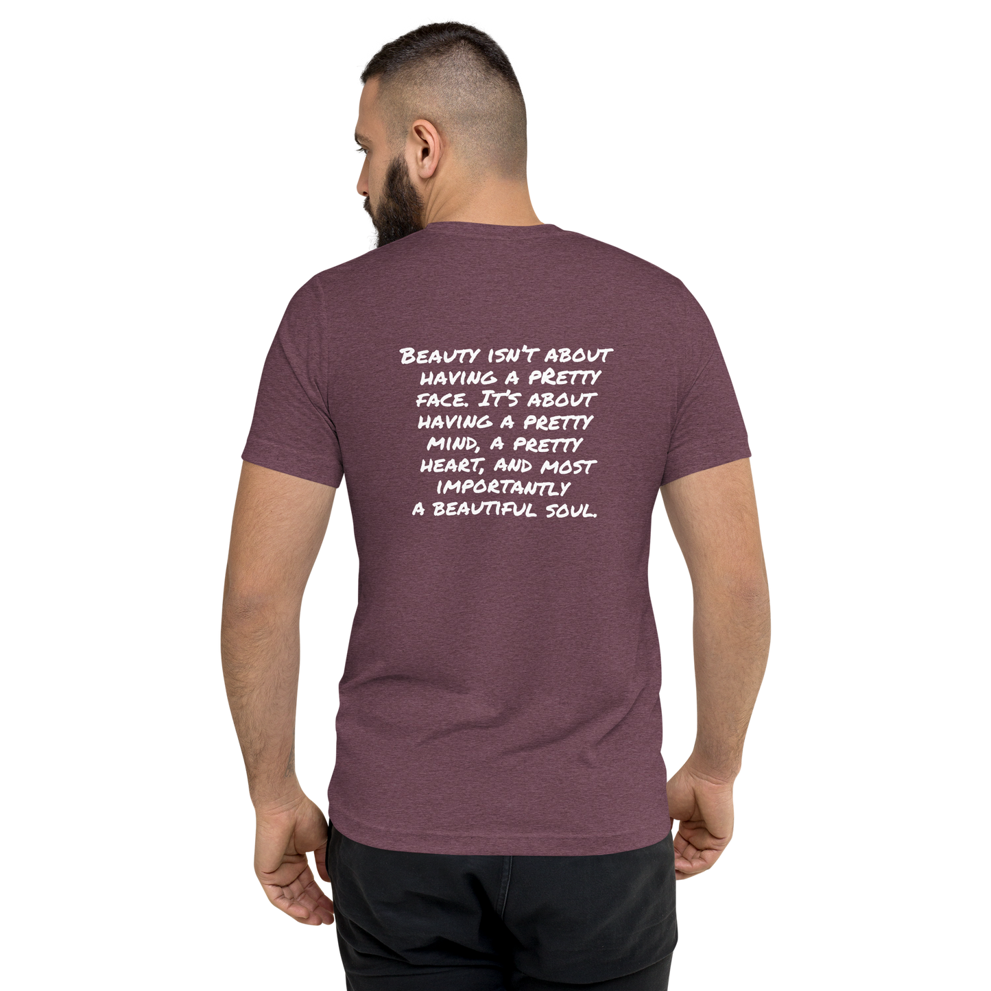 Maroon Triblend Back