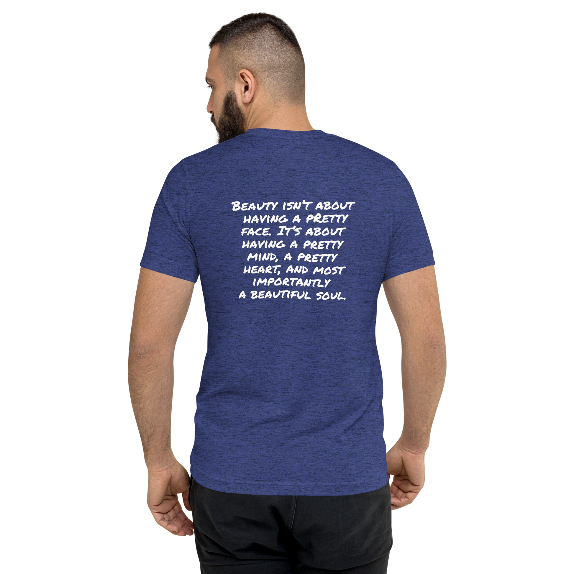 Navy Triblend Back