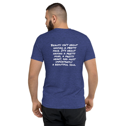 Navy Triblend Back