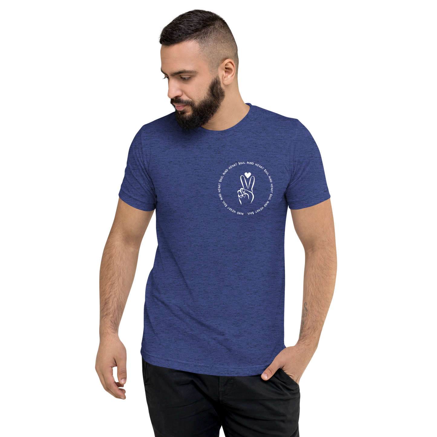 Navy Triblend Front
