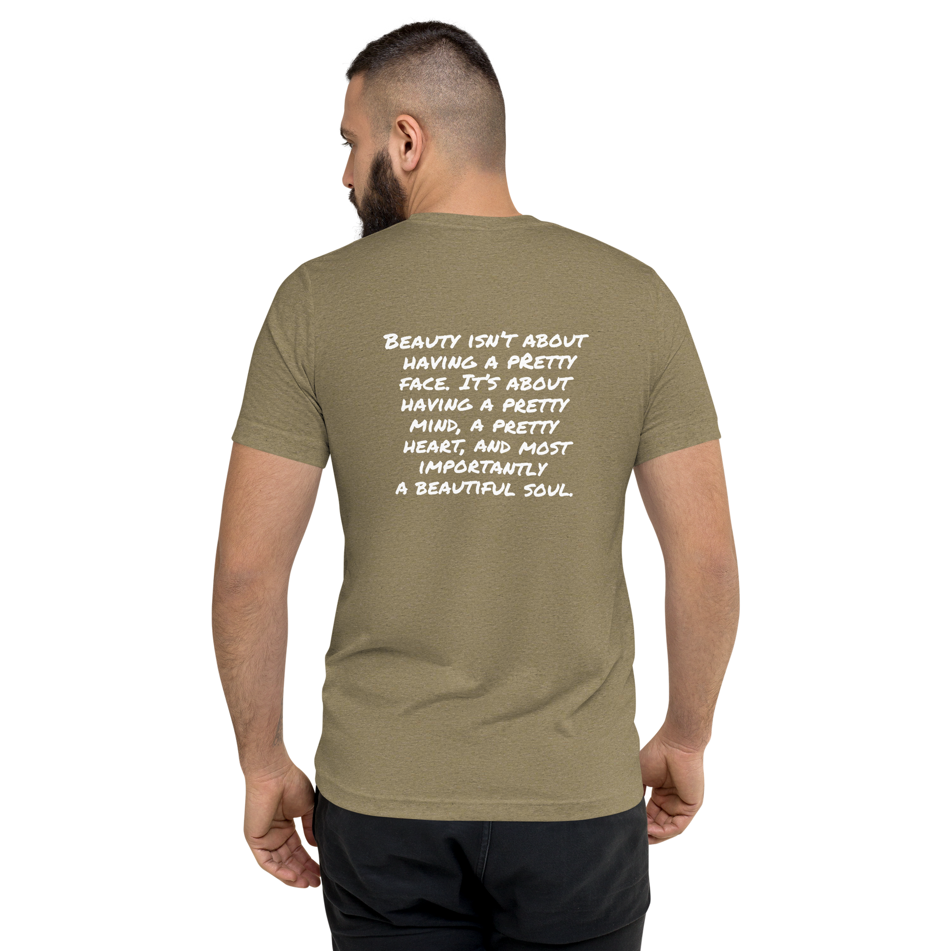 Olive Triblend Back