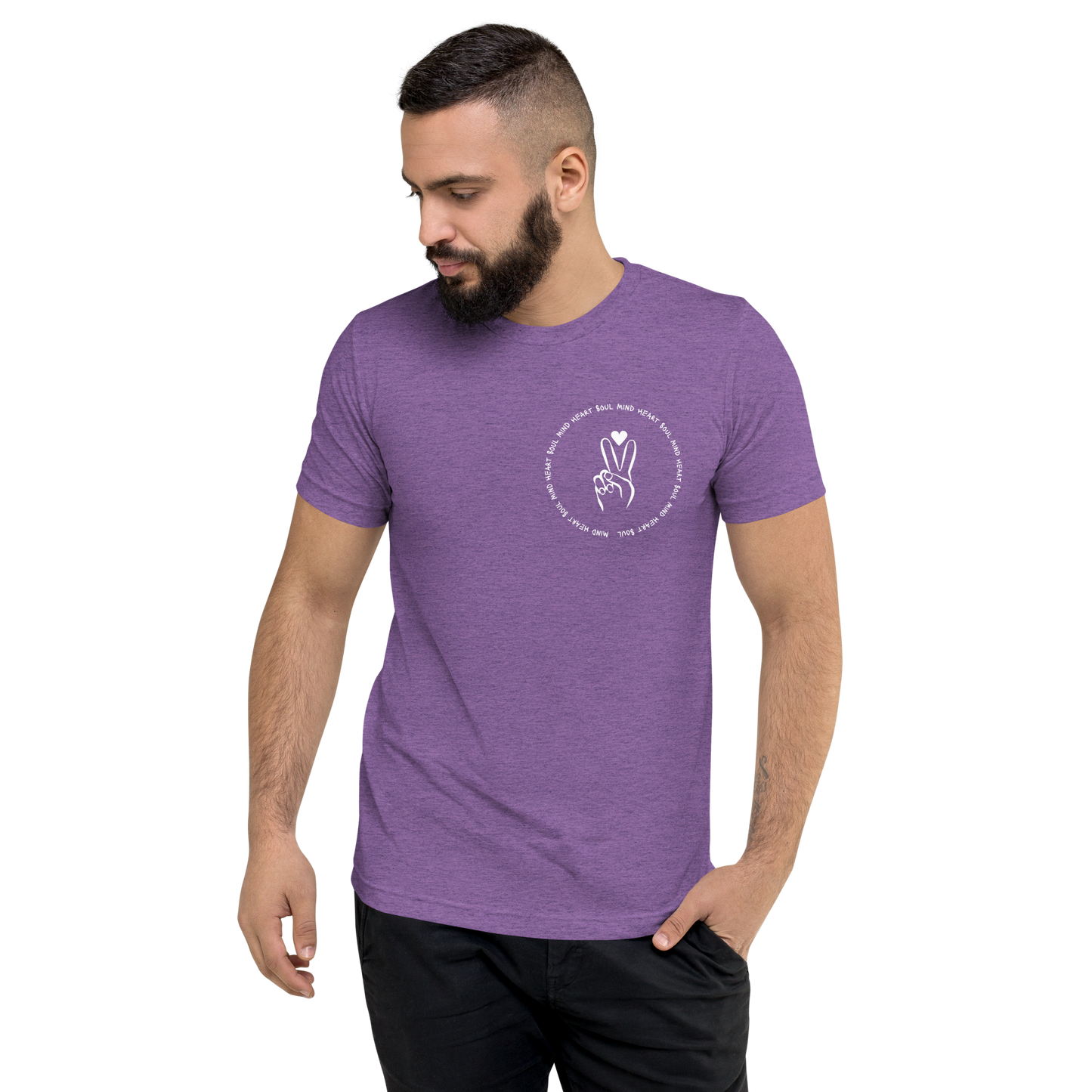 Purple Triblend Front