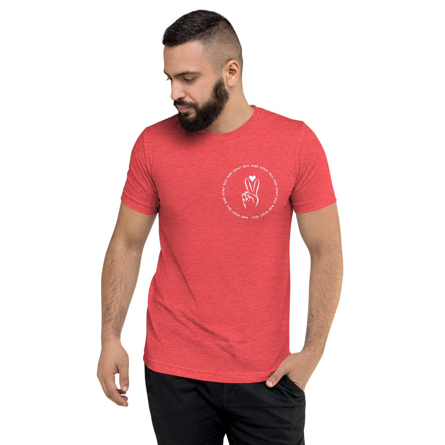 Red Triblend Front