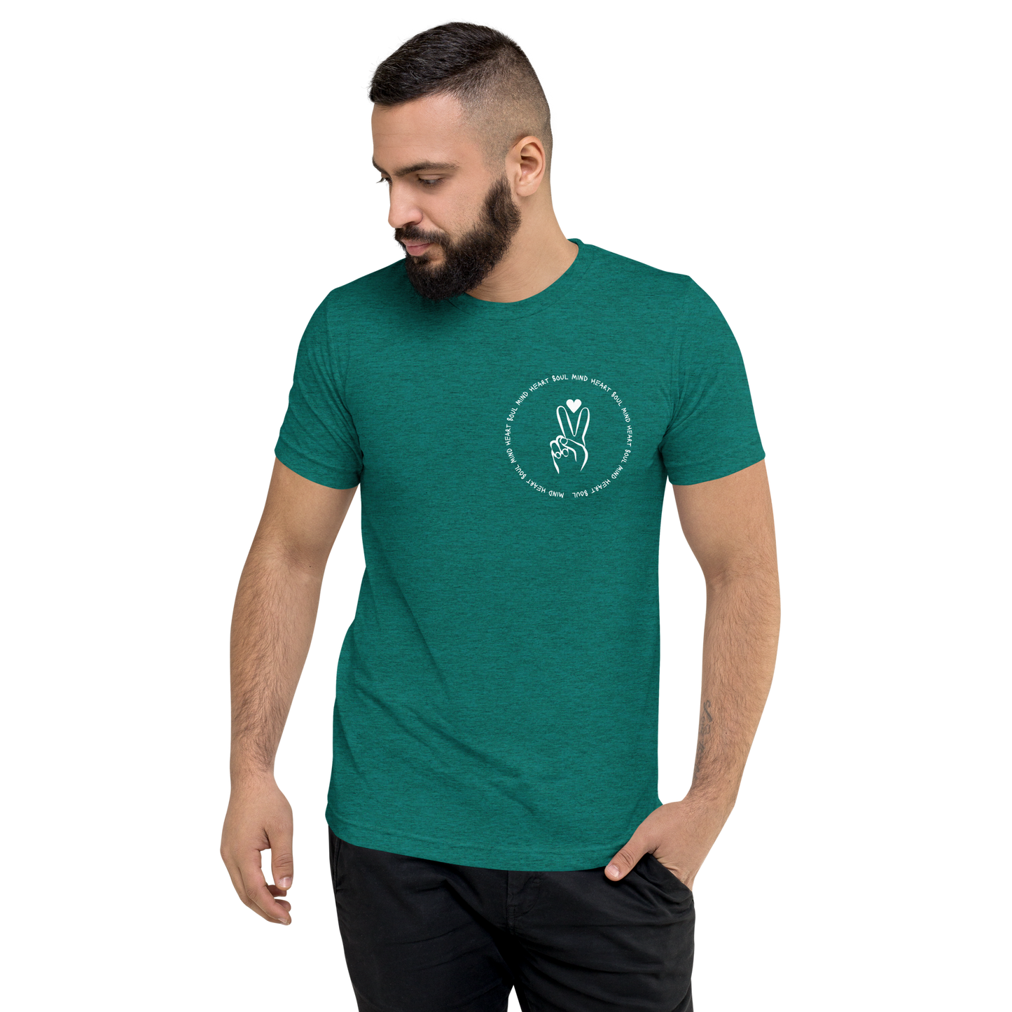 Teal Triblend Front