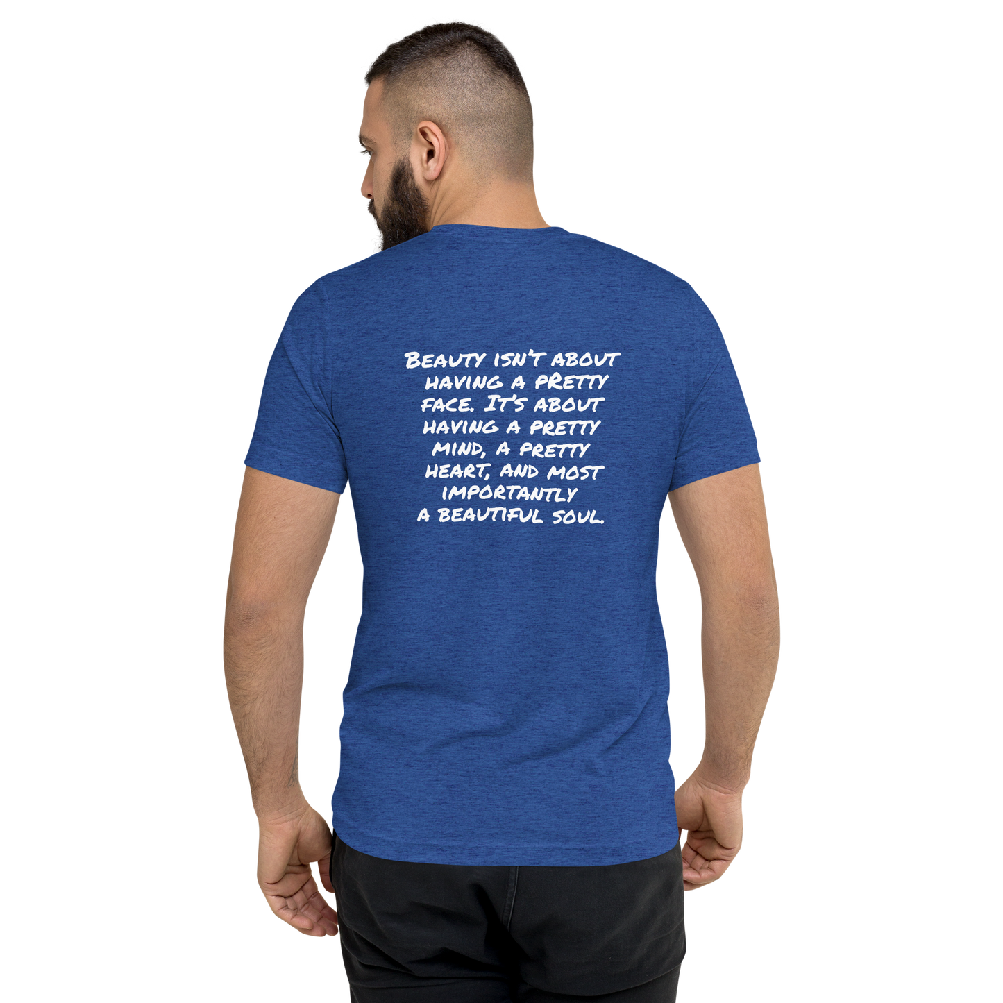 True Royal Triblend Back